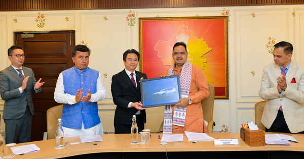 Rajasthan CM Bhajanlal Sharma meets Honda CEO; pronounces Rs 1200 crore EV manufacturing to start at Tapukara plant