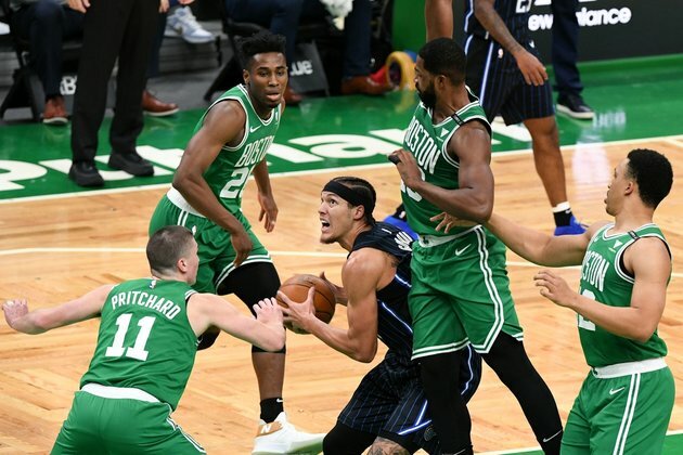 Celtics swamp Magic after week-long break