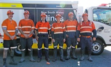  The winning team at the Newcastle Mines Rescue Competition.