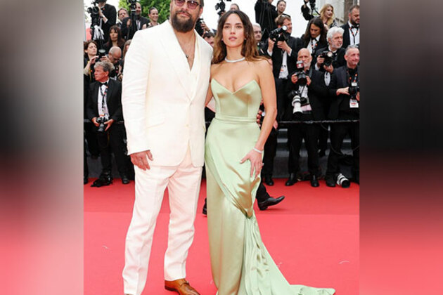 Adria Arjona calls Jason Momoa "my forever favourite date" as he supports her at Cannes premiere