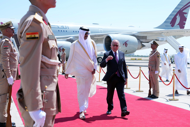 IRAQ-BAGHDAD-34TH ARAB SUMMIT-LEADERS ARRIVAL