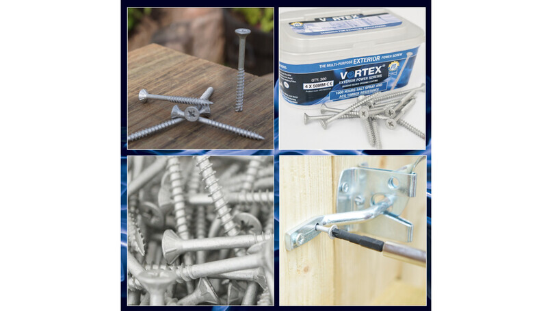 NEW Vortex® Exterior Screws Go Down A Storm
