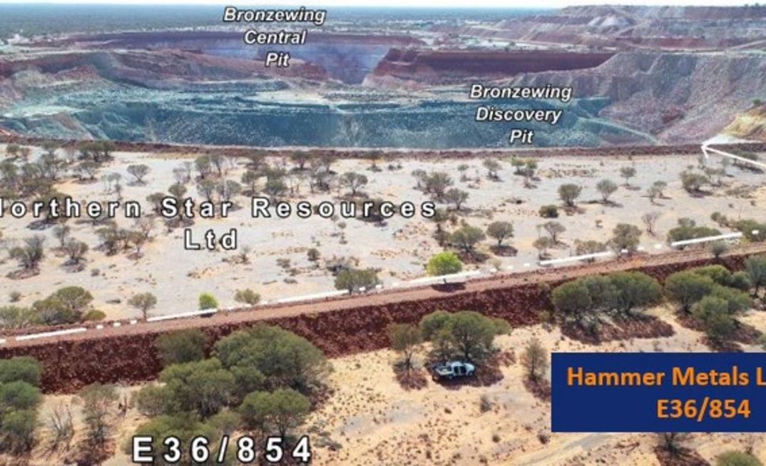 The Bronzewing-Bronzewing South tenement boundary