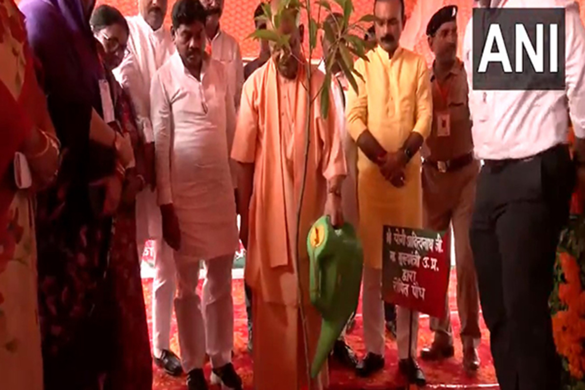 UP CM Adityanath plants sapling under 'Ek Ped Maa Ke Naam' initiative