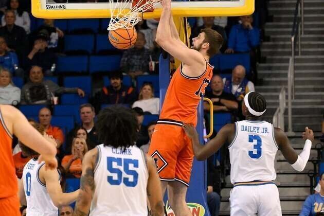 Donovan Dent goes end to end as UCLA tops No. 10 Illinois at OT buzzer