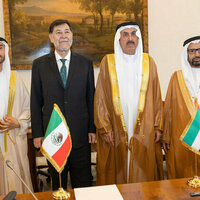 Saqr Ghobash, Mexican Senate President discuss strengthening parliamentary cooperation