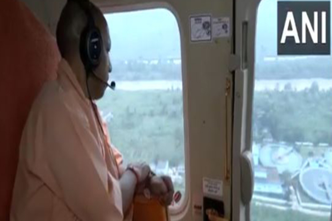 UP CM Yogi Adityanath conducts aerial survey of Bijnor Kanwar Yatra route