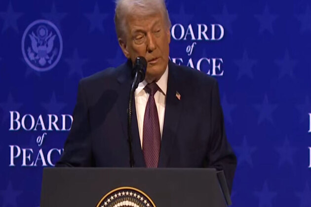 Trump reiterates Iran warning at Davos, cites US strikes on nuclear sites