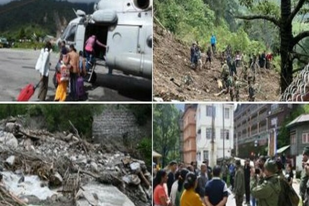North Sikkim landslide: 113 tourists rescued, 30 airlifted; search efforts continue for 6 missing