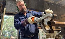 Kondinin Group engineer, Josh Giumelli, tries out a few angle grinder accessories.
