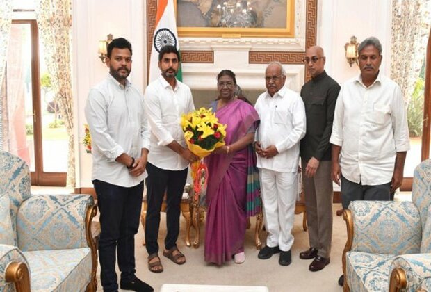 Nara Lokesh, TDP MPs meet President Murmu, complain about "illegal" arrest of Chandrababu Naidu