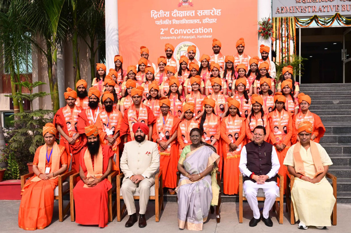 President Droupadi Murmu attends second convocation of University of Patanjali in Haridwar