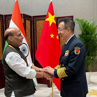 Rajnath Singh meets Chinese counterpart General Don Jun, says "Incumbent on two nations to maintain positive momentum"
