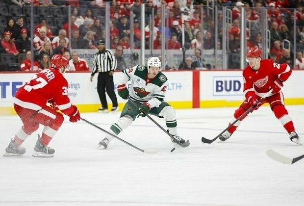 Marco Rossi's OT winner caps Wild's comeback vs. Red Wings