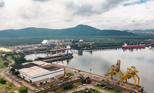 Terminal da Usiminas em Cubatão porto