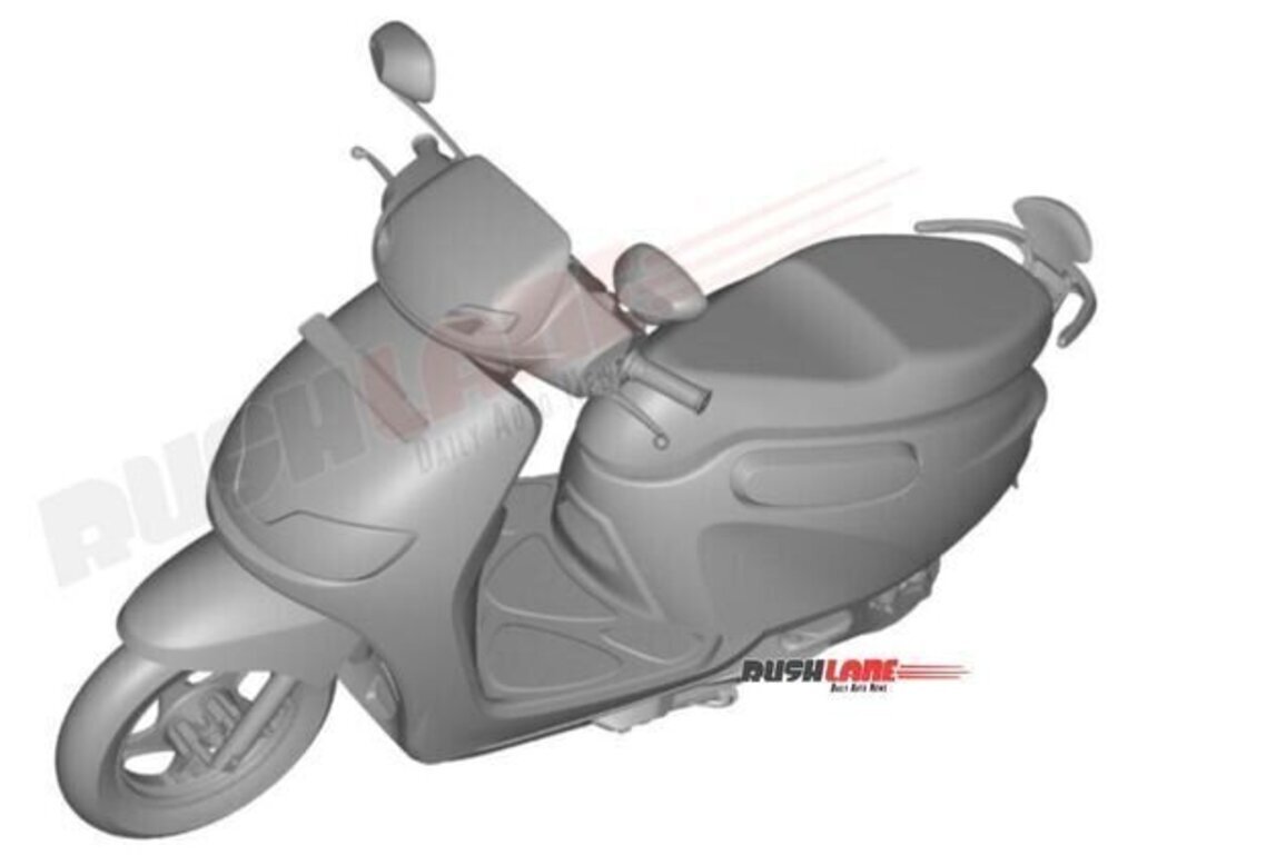 New Simple Family Scooter Patented  Rizta, iQube Rival Design Leaked