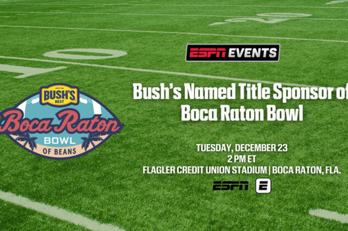 Boca Raton Bowl announces Bush's Beans as new title sponsor