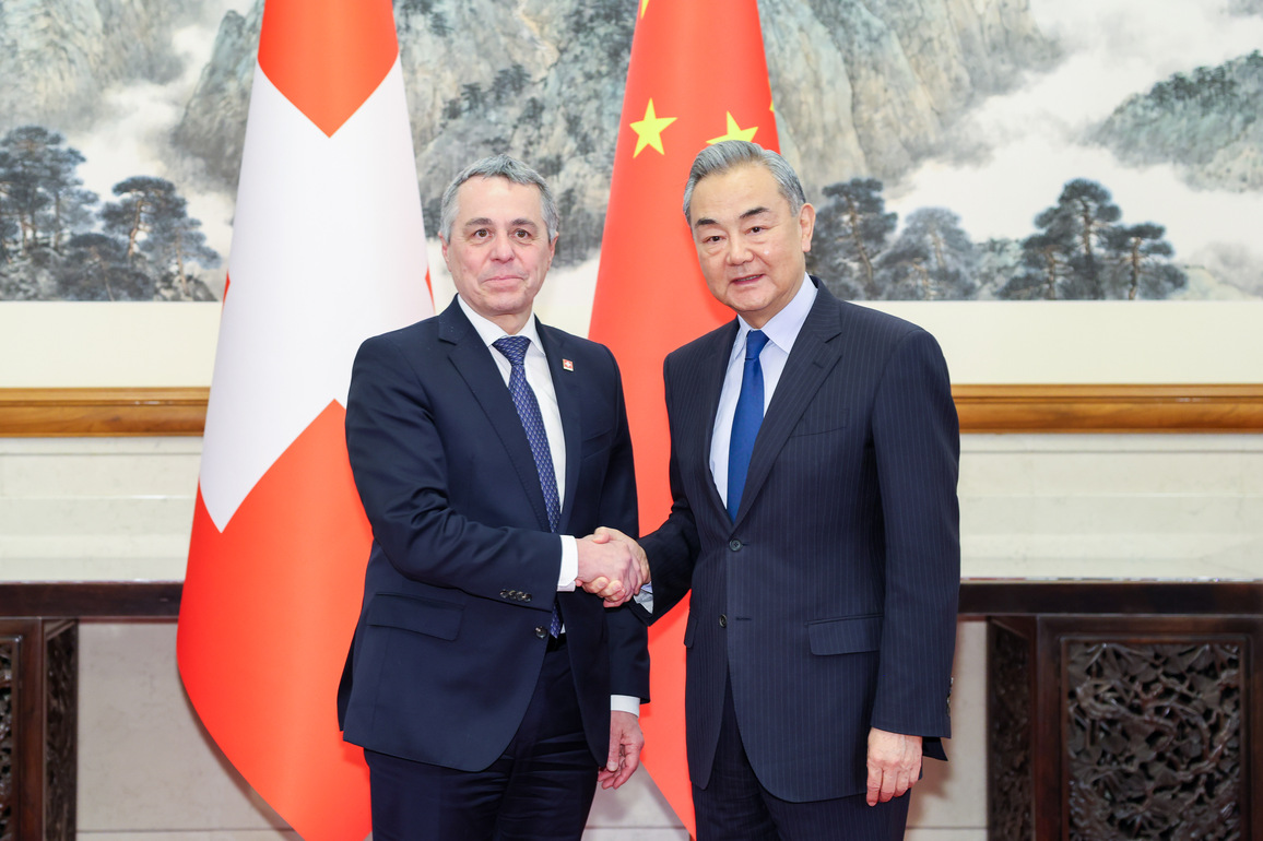 CHINA-BEIJING-WANG YI-SWISS FM-MEETING (CN)
