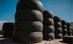 Large mining tyres stockpiled at BMSA's Pilbara Mining Solutions Centre.