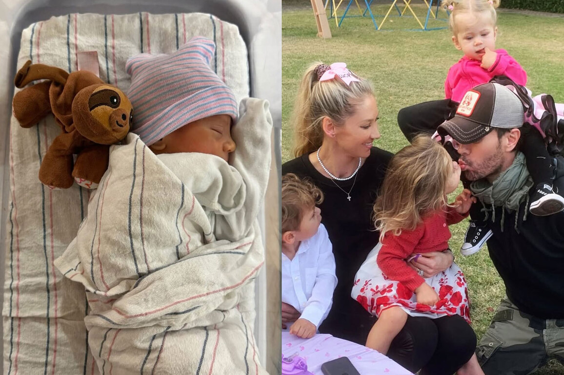"My sunshine": Enrique Iglesias, Anna Kournikova celebrate arrival of fourth child together, offer first glimpse