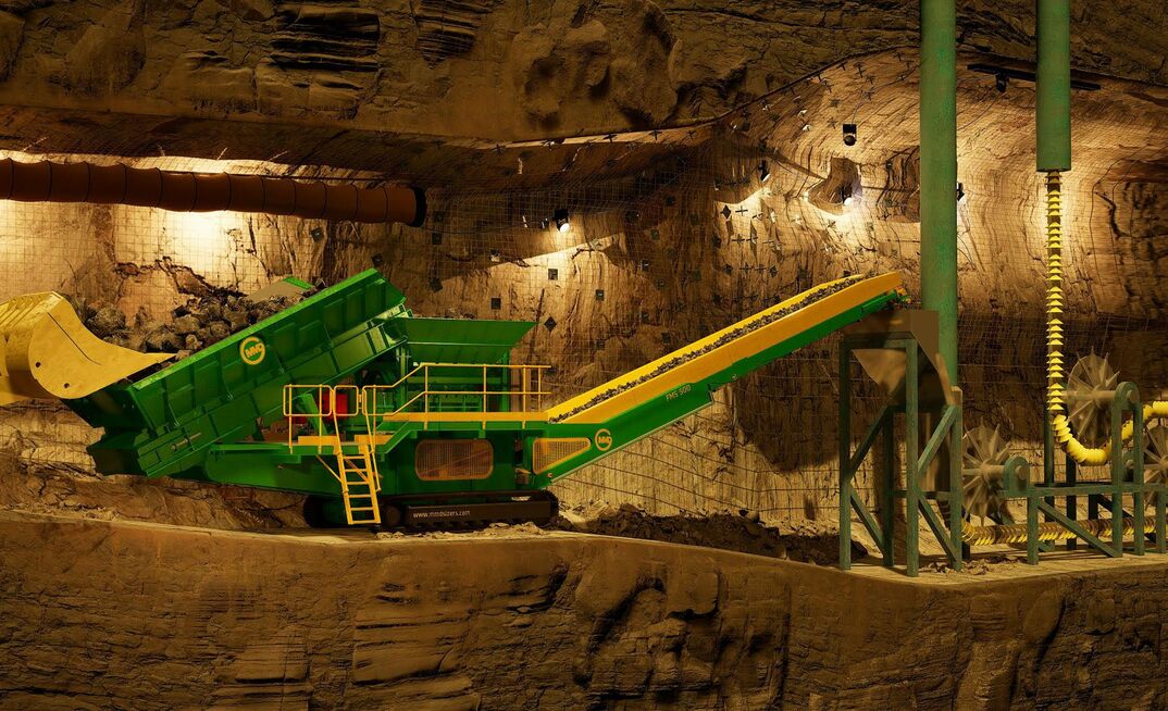 In addition to cost savings, the Ecohoist produces far less carbon dioxide than diesel haul trucks.