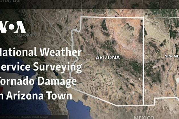 National Weather Service Surveying Tornado Damage in Arizona Town
