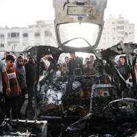 MIDEAST-GAZA CITY-ISRAELI AIRSTRIKES-HAMAS
