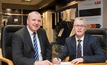 Sulzer's Chris Powles (left) and Peter Wright from ABB Motors and Generators sign the service agreement