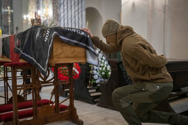 Funeral Held for Belarusian Activist Killed in Ukraine
