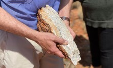 Spodumene rock at Kathleen Valley