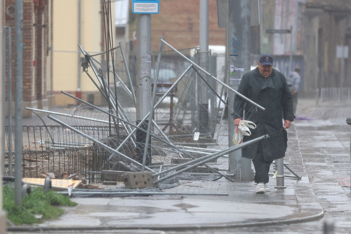 CROATIA-STORM-STRONG WINDS-SNOW