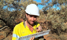 Senior geologist Riley Jenkins at Manyingee North 