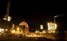 The Windimurra kiln at night.