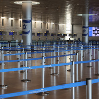 ISRAEL-TEL AVIV-AIRSPACE CLOSED-AIRPORT VIEWS