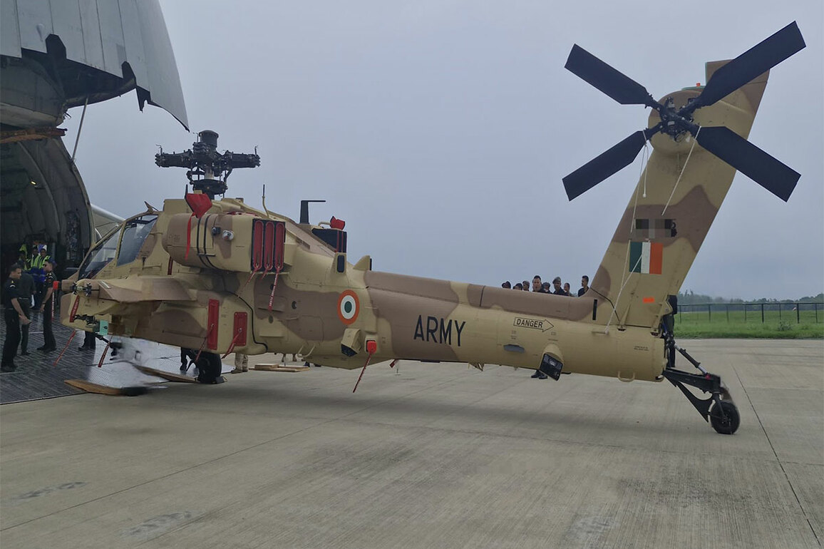 Indian Army inducts first batch of Apache helicopters