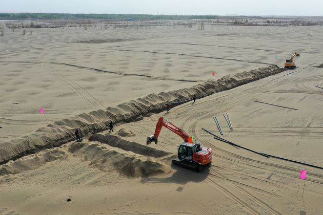 CHINA-XINJIANG-TAKLIMAKAN-DESERT CONTROL-AFFORESTATION (CN)