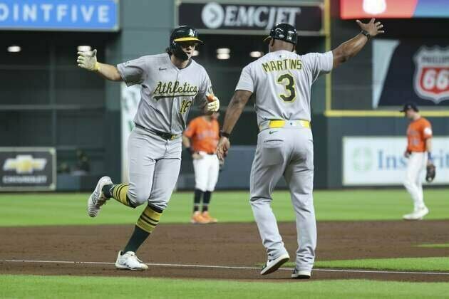 Nick Kurtz ties record with 4 HRs as A's pound Astros