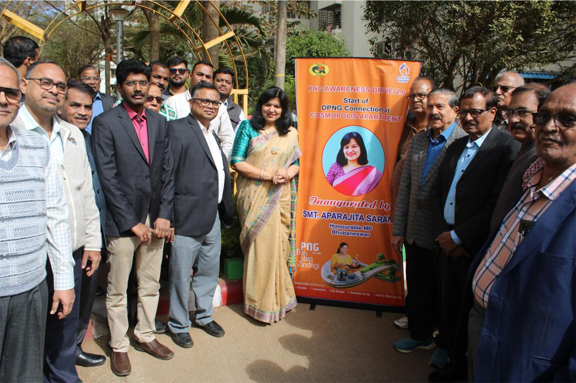 GAIL launches DPNG supply at two residential societies in Bhubaneswar under National PNG Drive 2.0