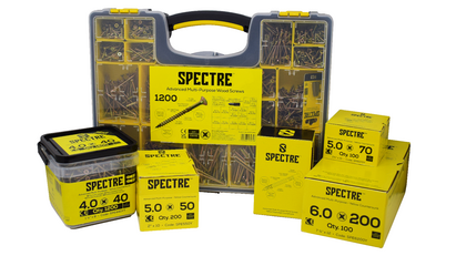 Spectre launches new screw sizes ideal  for building regulations compliance