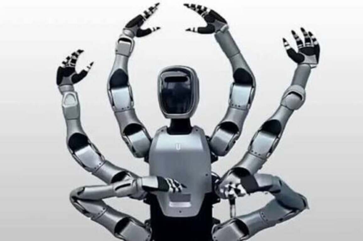 China unveils six-armed humanoid robot for complex industrial tasks