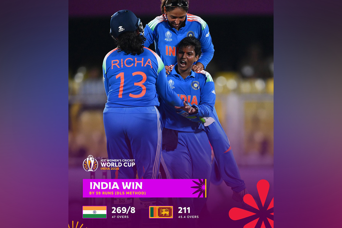 Women's World Cup 2025: India defeat SL by 59 runs