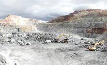 Atalaya Mining's Riotinto openpit copper mine in the Iberian Pyrite Belt, 65 km northwest of Seville, Spain