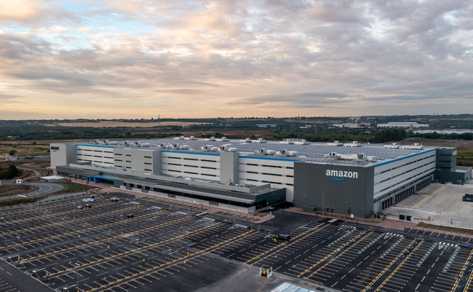 An Amazon warehouse near Leeds