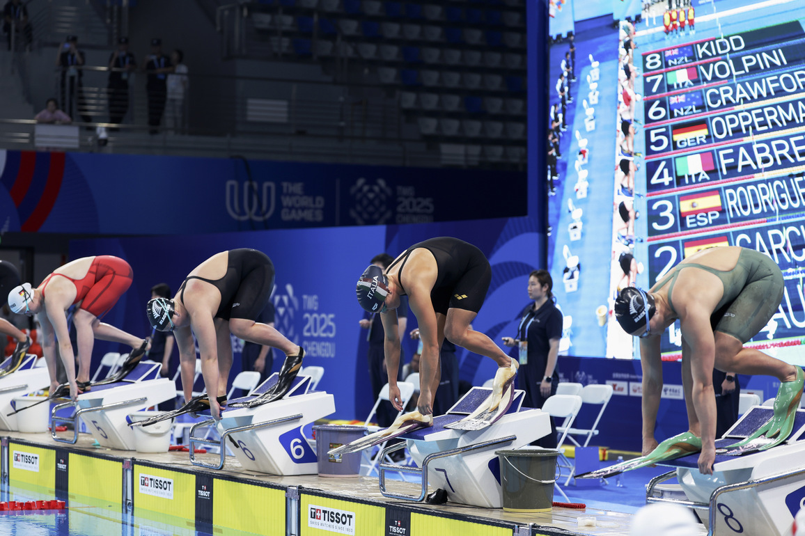 (SP)CHINA-CHENGDU-THE WORLD GAMES 2025-LIFE SAVING-WOMEN'S 100M MANIKIN CARRY WITH FINS (CN)