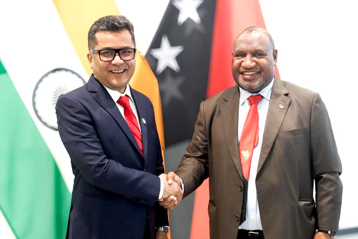 MoS Margherita calls upon Prime Minister of Papua New Guinea