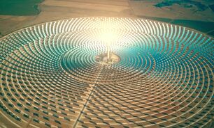 A concentrated solar thermal plant.