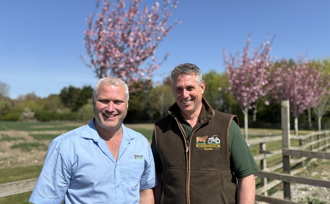 Farmer Andrew Walter and his Severn Trent adviser Ben Perry Farmer Andrew Walter and his Severn Trent adviser Ben Perry