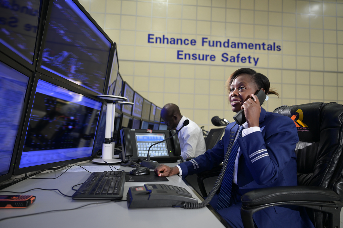 KENYA-NAIROBI-CHINA-BUILT RAILWAY-KENYAN FEMALE DISPATCHER