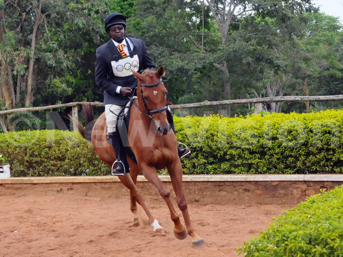 ider ohn inyua  during the prelaunch of the ganda questrian ssociation at lametree tables in ayaza    