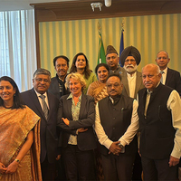 All-party delegation led by Ravi Shankar Prasad meets Italian Senate Defence Committee Chief Craxi